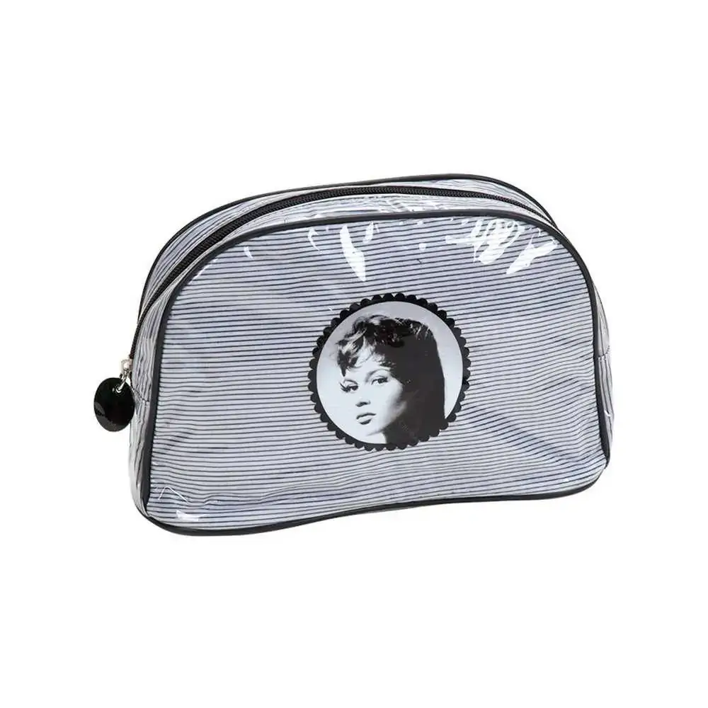 Necessaire Brigtte Bardot 25x16x9,5cm Cinza