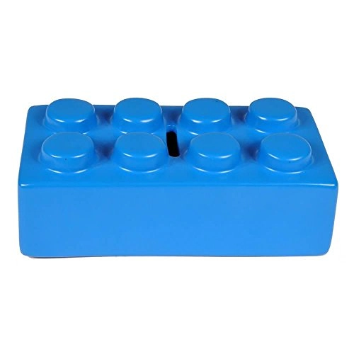 Cofre Ceramica Urban Puzzle 16x8x5cm Azul