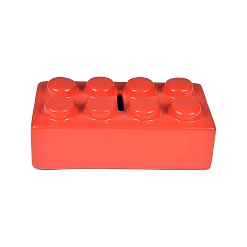 Cofre Ceramica Urban Puzzle 16x8x5cm Vermelho