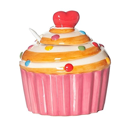 Acucareiro Ceramica Urban Sweet Cup Cake Rosa