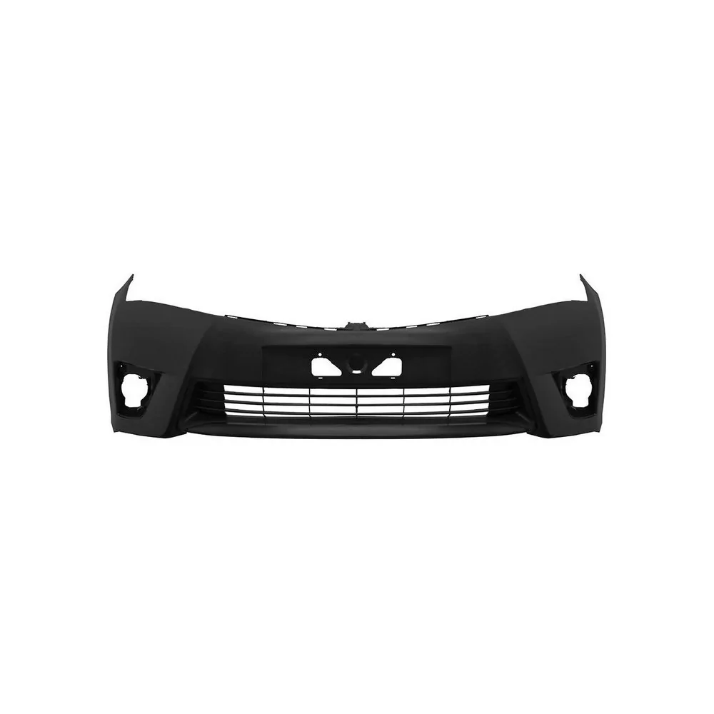 Para-choque Dianteiro TOYOTA COROLLA Preto Liso sem Furo - WOLFF/PLASTIRON 39001