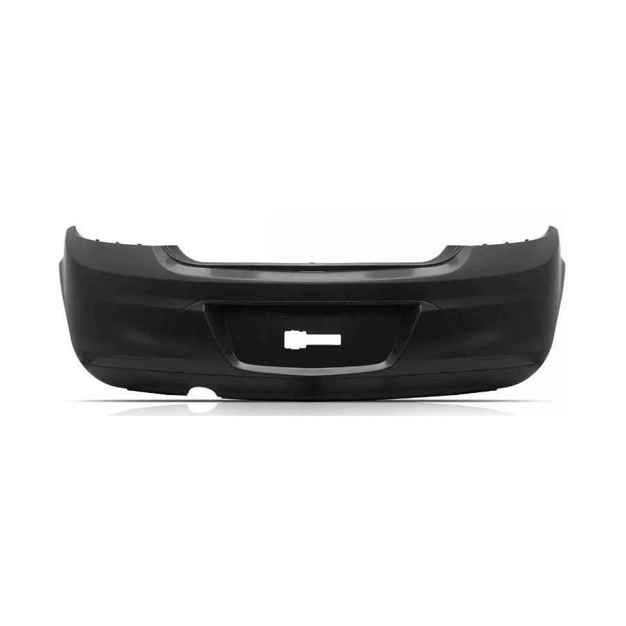 Para-choque Traseiro CHEVROLET - GM ONIX Preto Liso sem Furo Refletor - WOLFF/PLASTIRON 37022