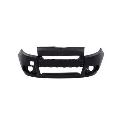 Para-choque Dianteiro RENAULT SANDERO Preto Liso com Furo - WOLFF/PLASTIRON 35009