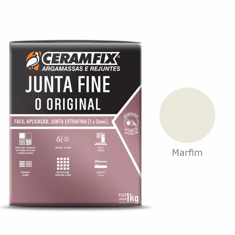 Rejunte Junta Fine Ceramfix Marfim 1kg