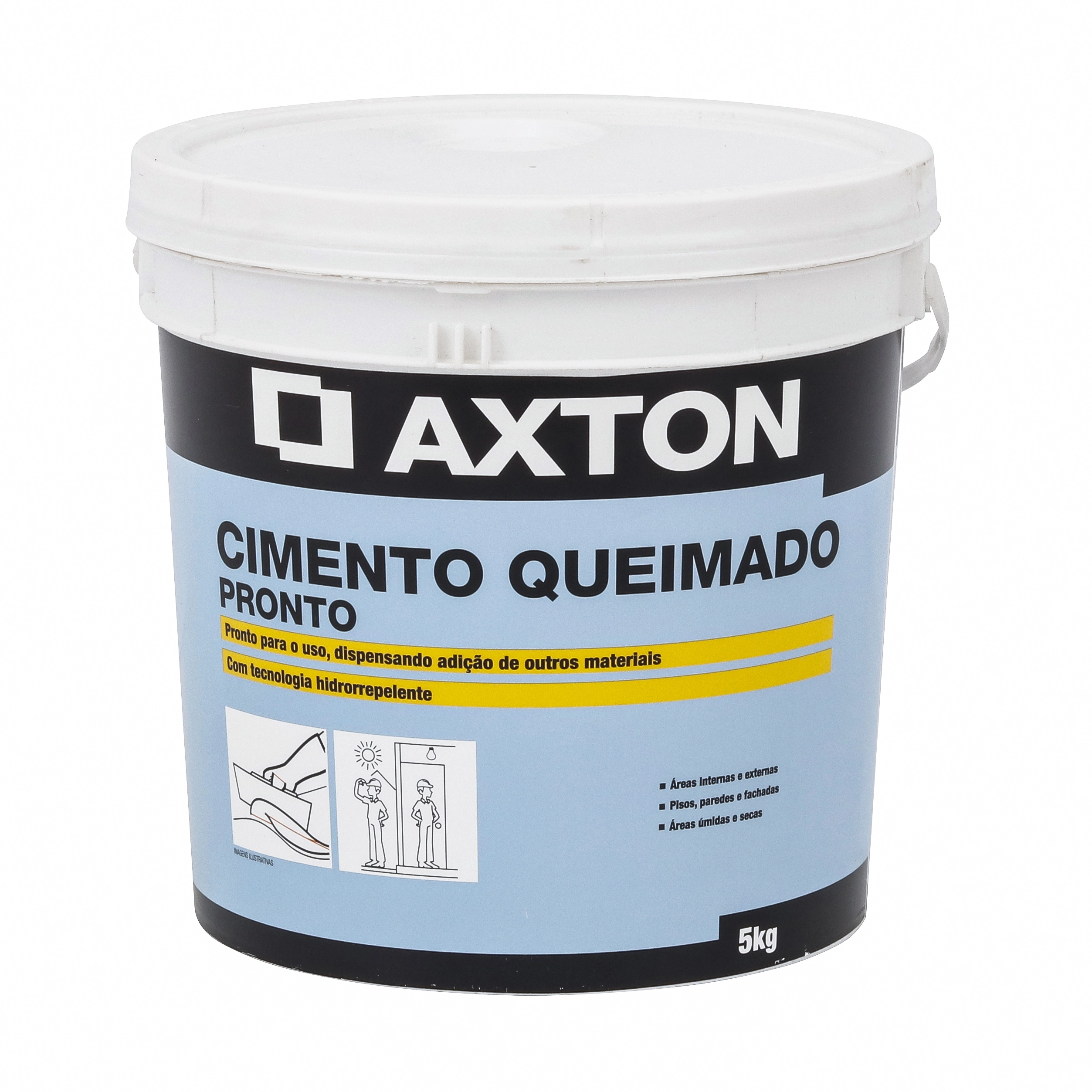 Cimento Queimado Pronto Branco 5kg Axton