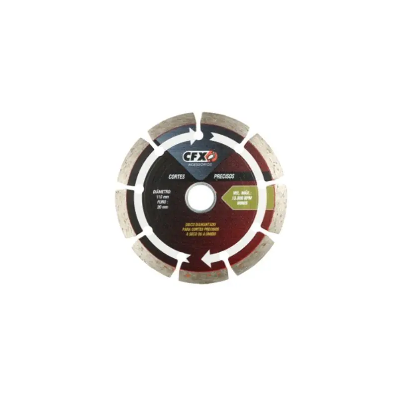 Disco Diamantado Segmentado 110x20x7mm Ceramfix