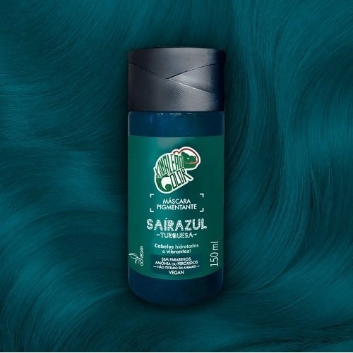 Kamaleão Color Máscara Pigmentante Saira Azul Turquesa 150ml