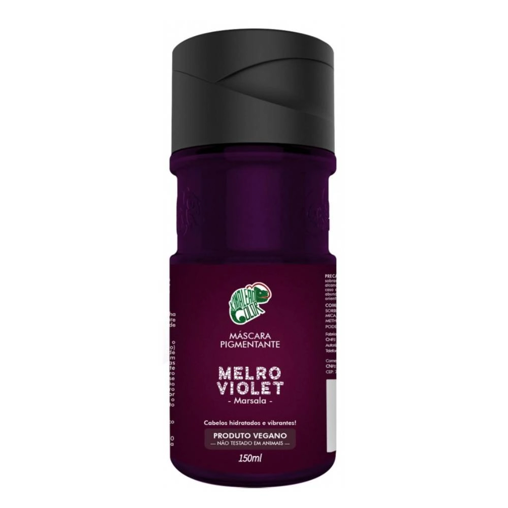 Kamaleão Color Máscara Pigmentante Melro Violet Marsala 150ml
