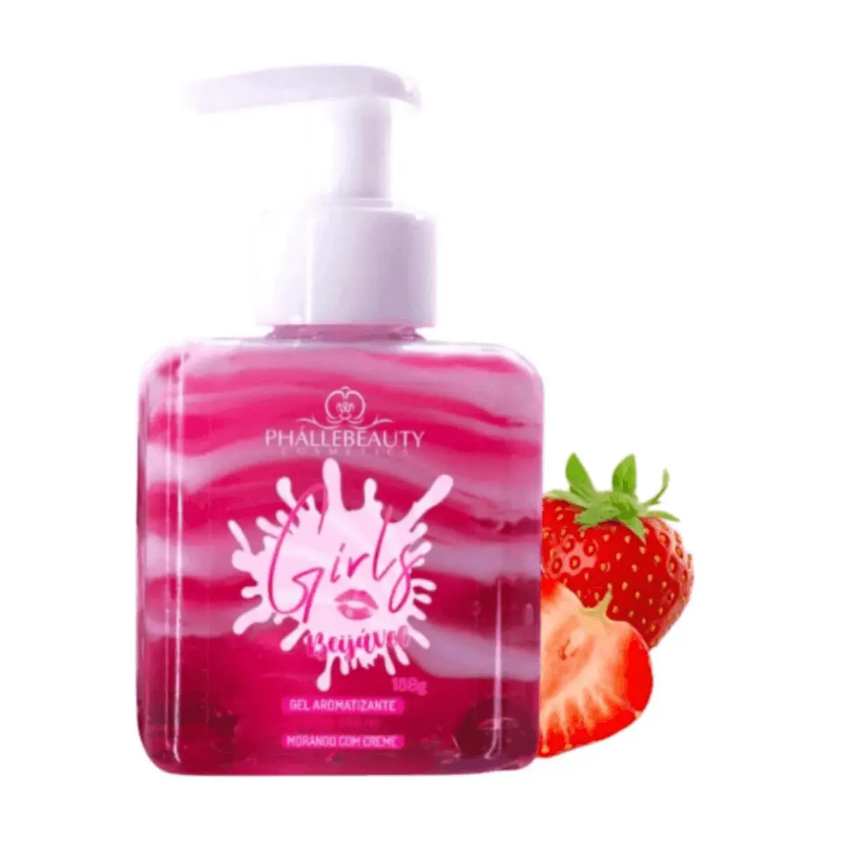 Phallebeauty Girl Morango C/ Creme Para Virilha Beijável - Gel Aromatizante 180g 180g