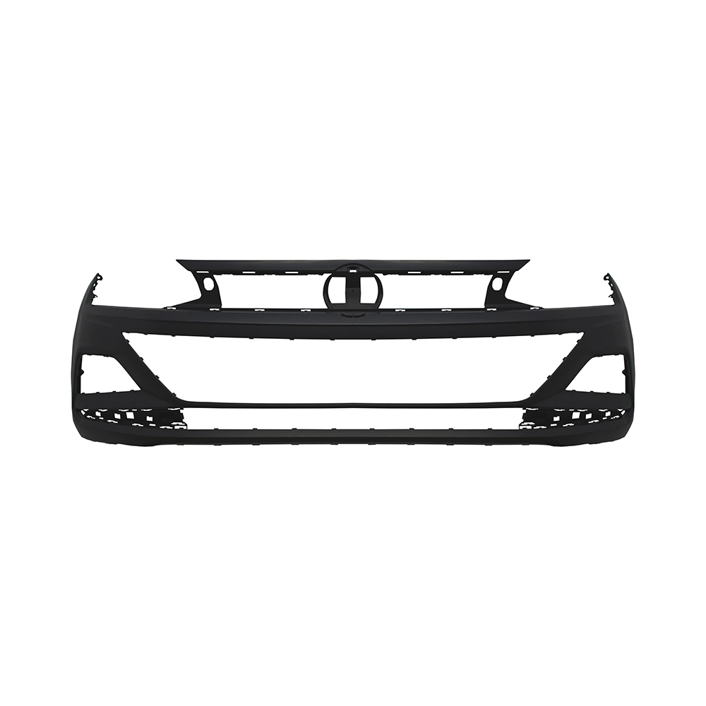 Para-choque Dianteiro VOLKSWAGEN POLO/VIRTUS Preto Liso sem Furo - DTS 6142