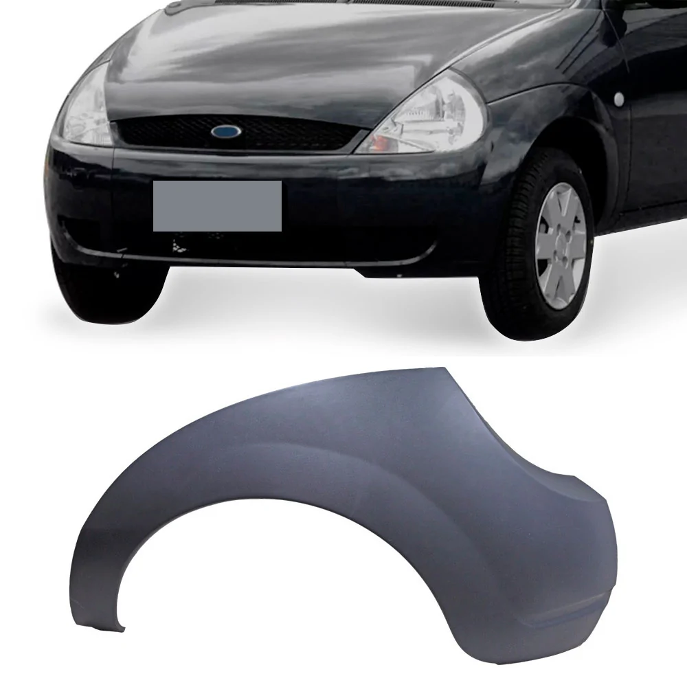 Para-choque Traseiro FORD KA Lado Esquerdo Preto Texturizado - DTS 2658l