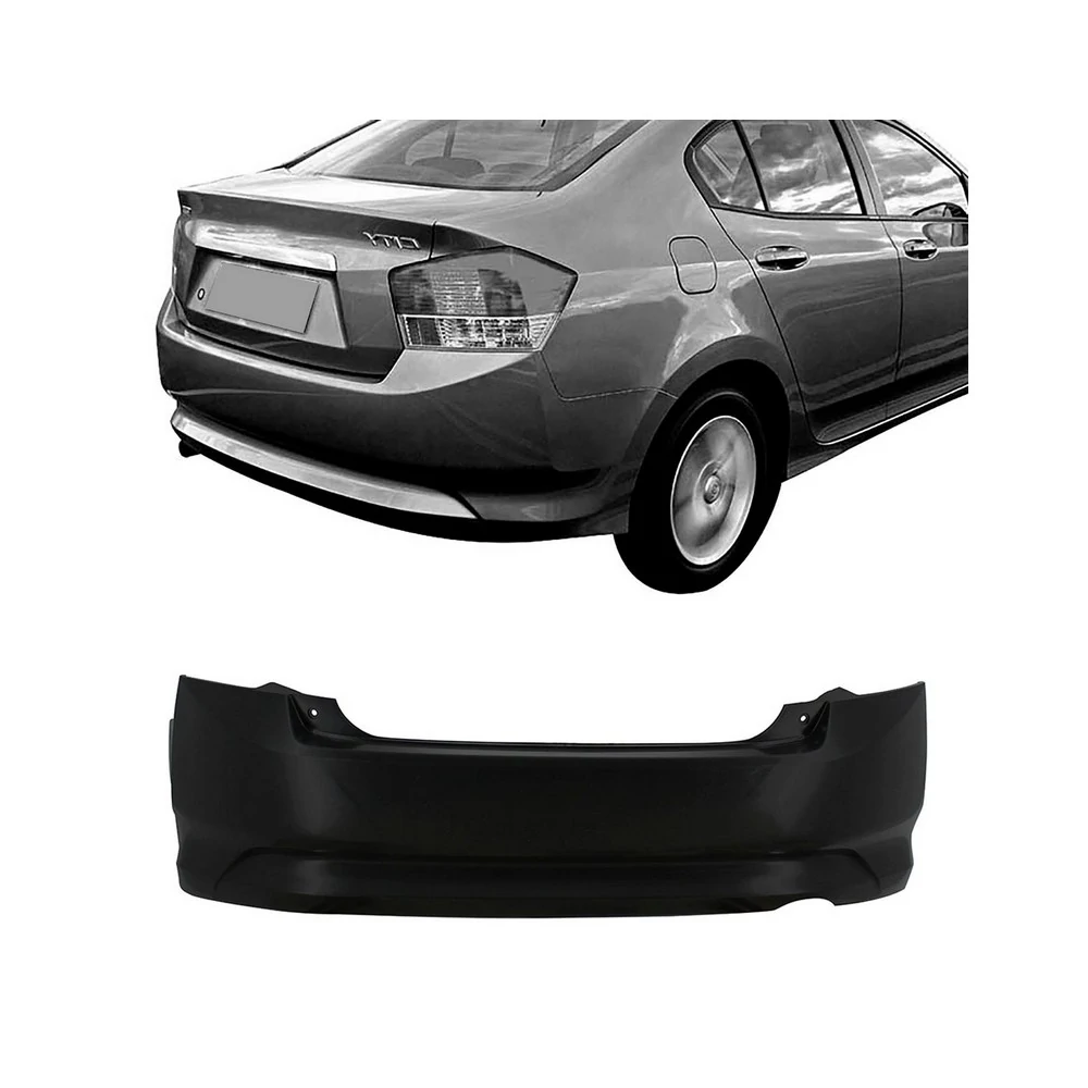 Para-choque Traseiro HONDA CITY Preto Liso - DTS 8104I