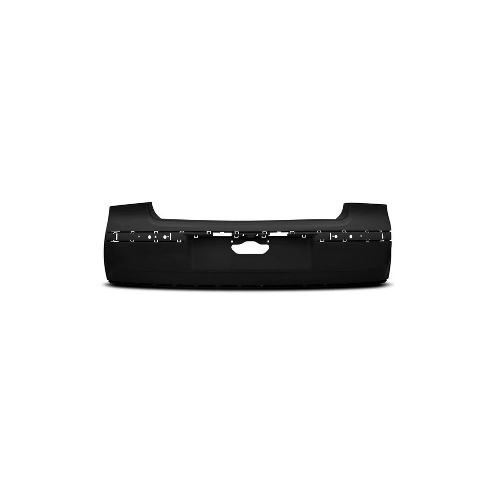 Para-choque Traseiro VOLKSWAGEN POLO Preto Liso sem Furo - DTS 6124