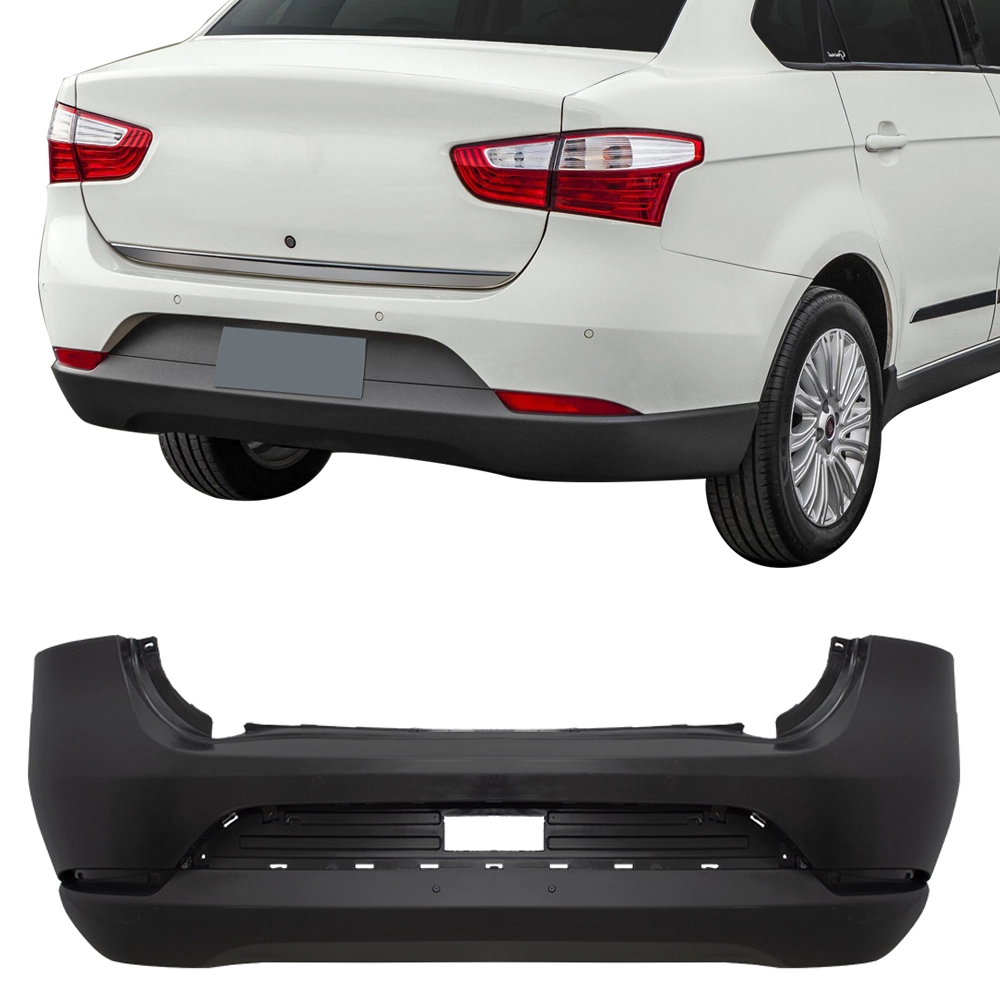Para-choque Traseiro FIAT GRAND SIENA Preto Liso - DTS 3525I