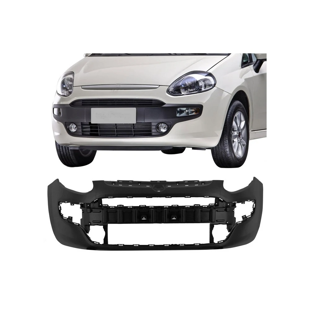 Para-choque Dianteiro FIAT PUNTO Preto Liso - DTS 3512