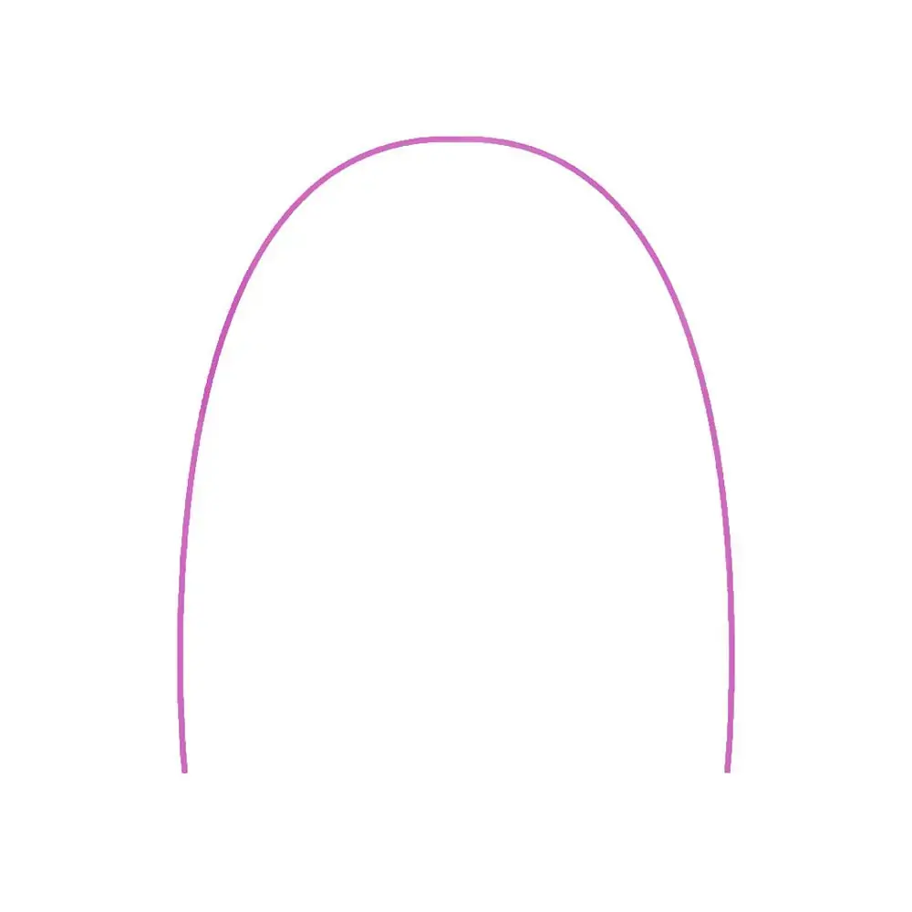 Arco Niti Cosmético Rosa Inferior - Tecnident - Arco Niti Cosmético Rosa 016x016 Inferior - Tecniden