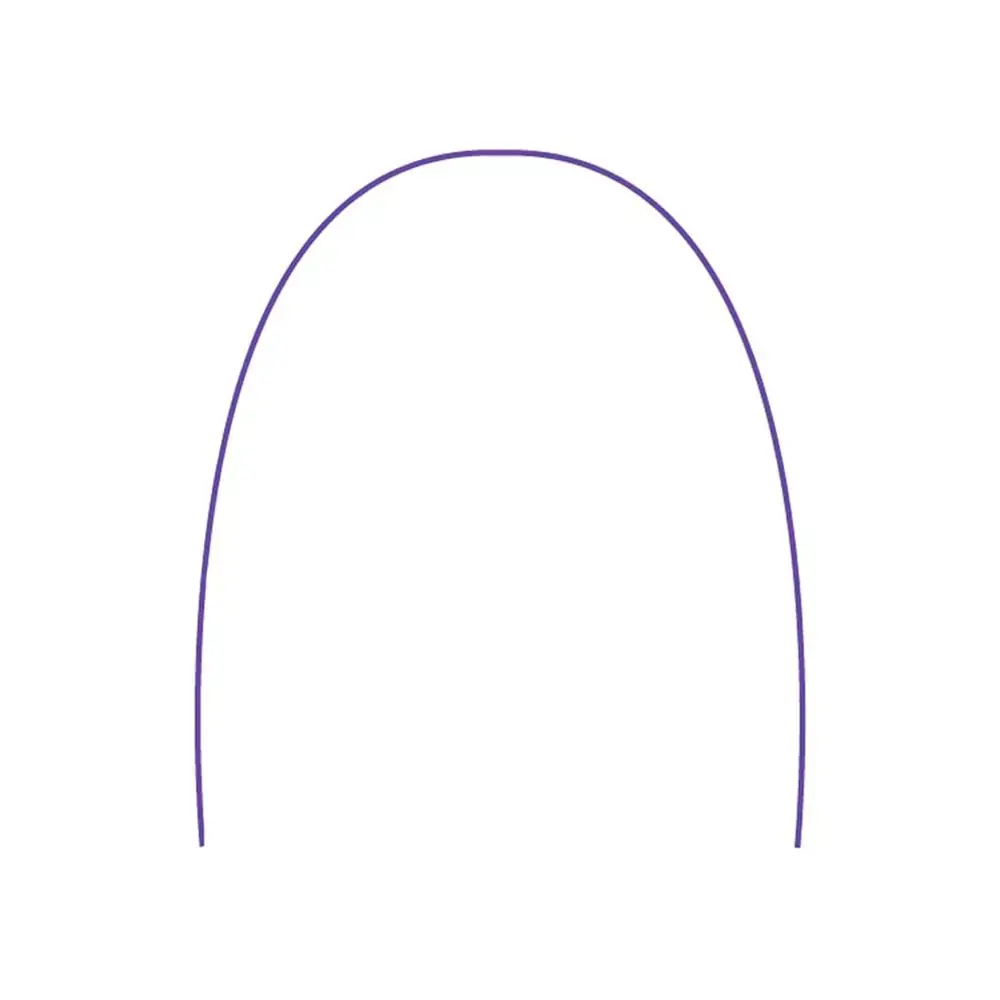 Arco Aço Inox Redondo Inferior .018 Roxo - Tecnident