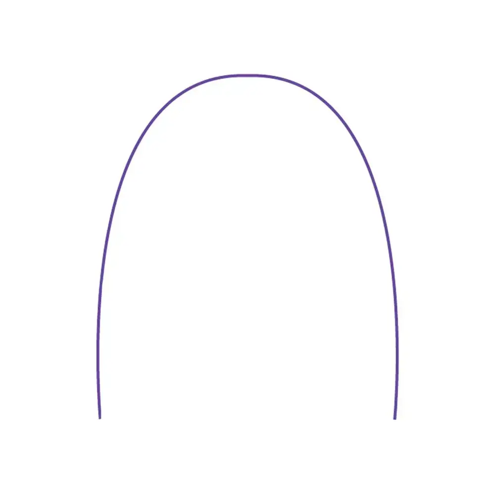Arco Aço Inox Redondo Superior Roxo - Tecnident - Arco Aço Inox Redondo Superior 0.16 Roxo - Tecnide
