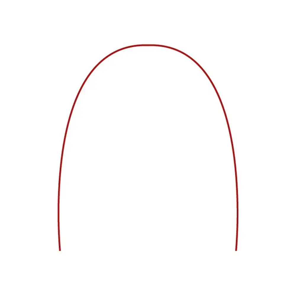 Arco Aço Inox Redondo Superior Vermelho - Tecnident - Arco Aço Inox Redondo Superior 0.14 Vermelho -