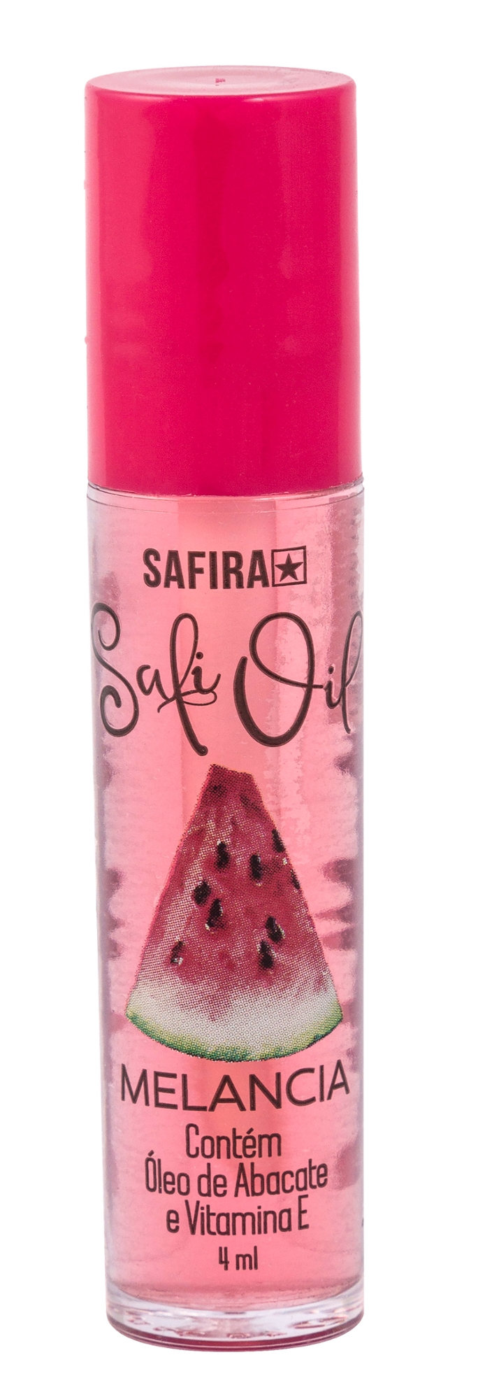 Lip Oil Labial Safira Safi Ref 60751 Melancia 4ml