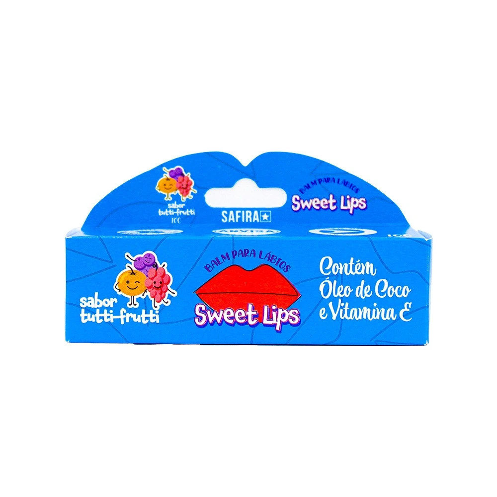Safira Sweet Lips Balm Labial 10g Tutti Frutti