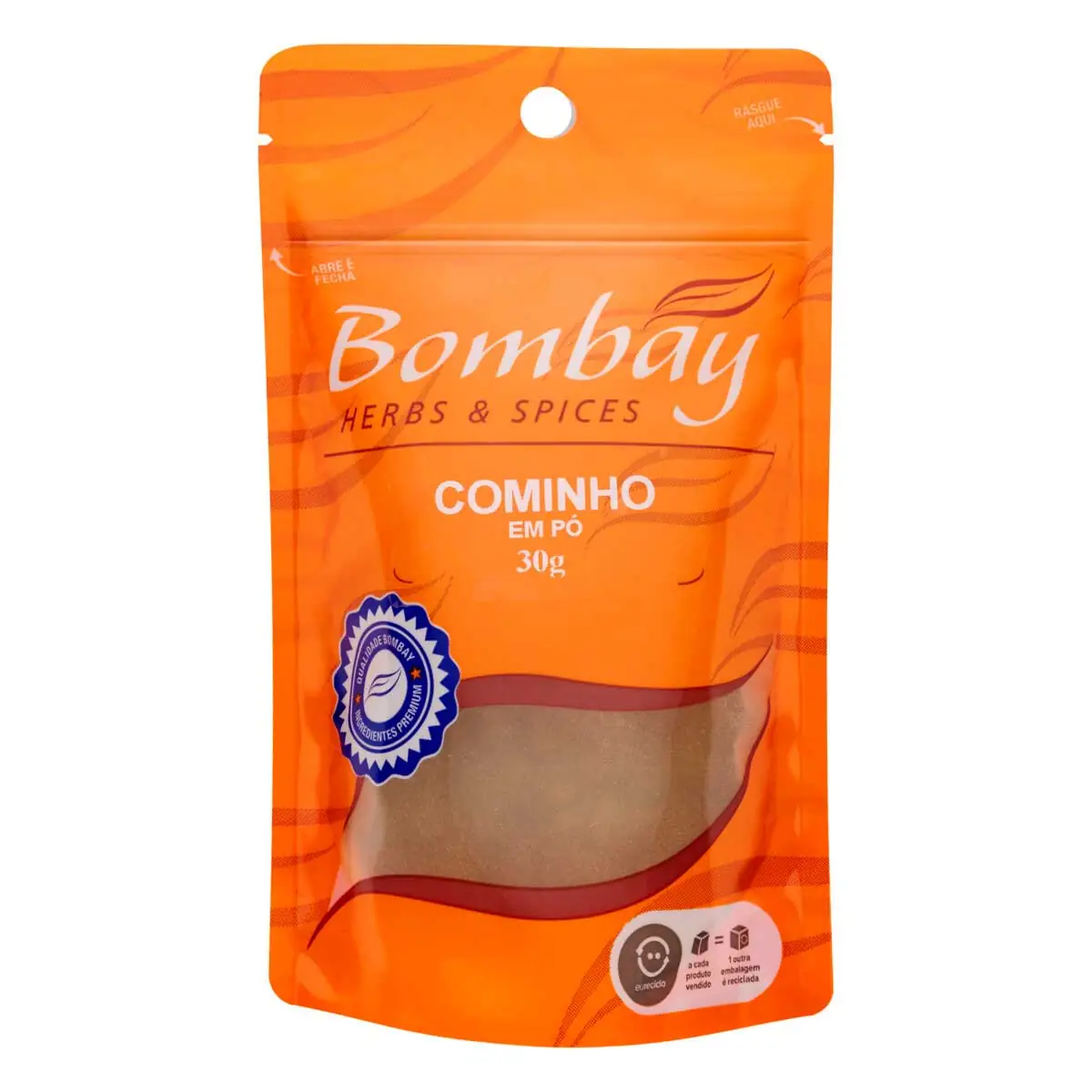 Tempero Cominho em Pó Especiaria Bombay Pouch 30g