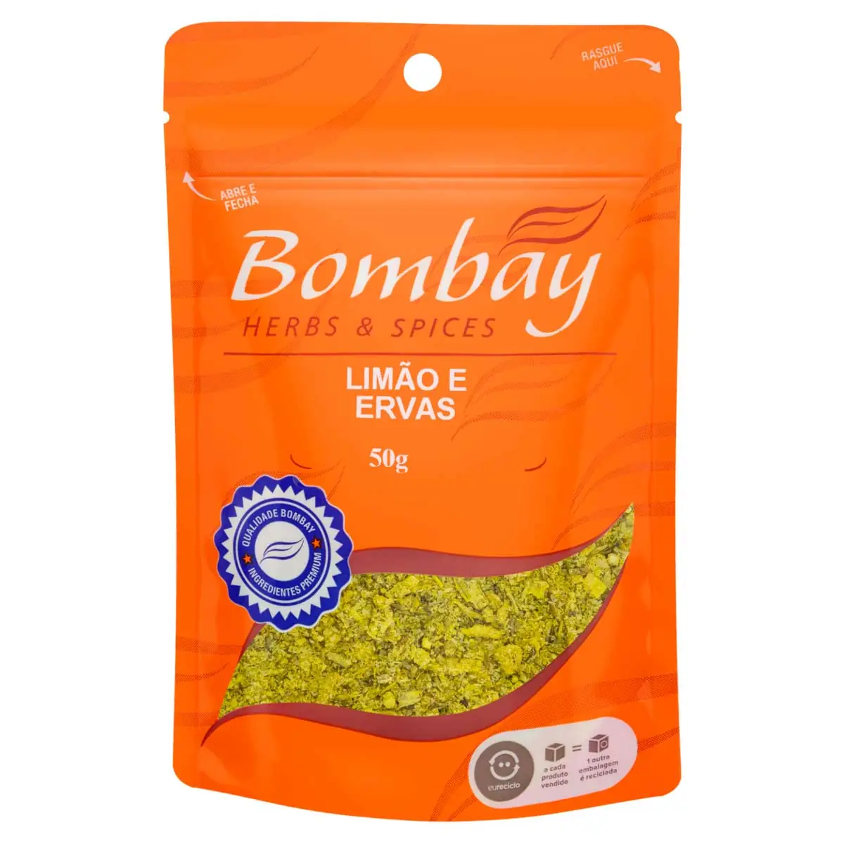 Tempero de Limão e Ervas Bombay Herbs & Spices 50g