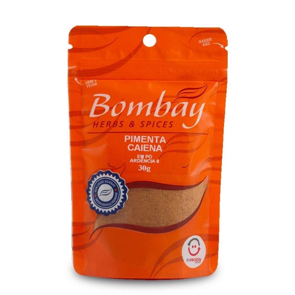 Tempero Pimenta Caiena em Pó Bombay Pepper Pouch 30g
