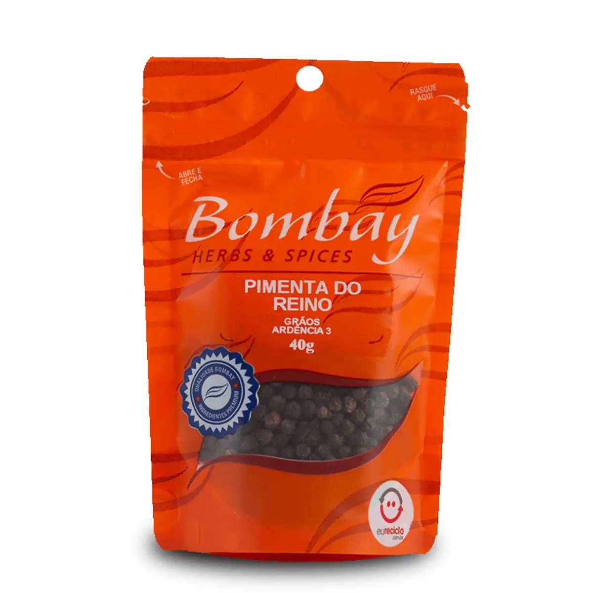 Pimenta do Reino Grãos Bombay Sachê 40g