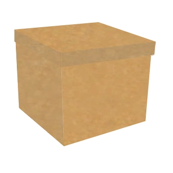 Caixa Presente Acoplada Gg 22,5cmx22,5cmx18,5cm Kraft Sortida