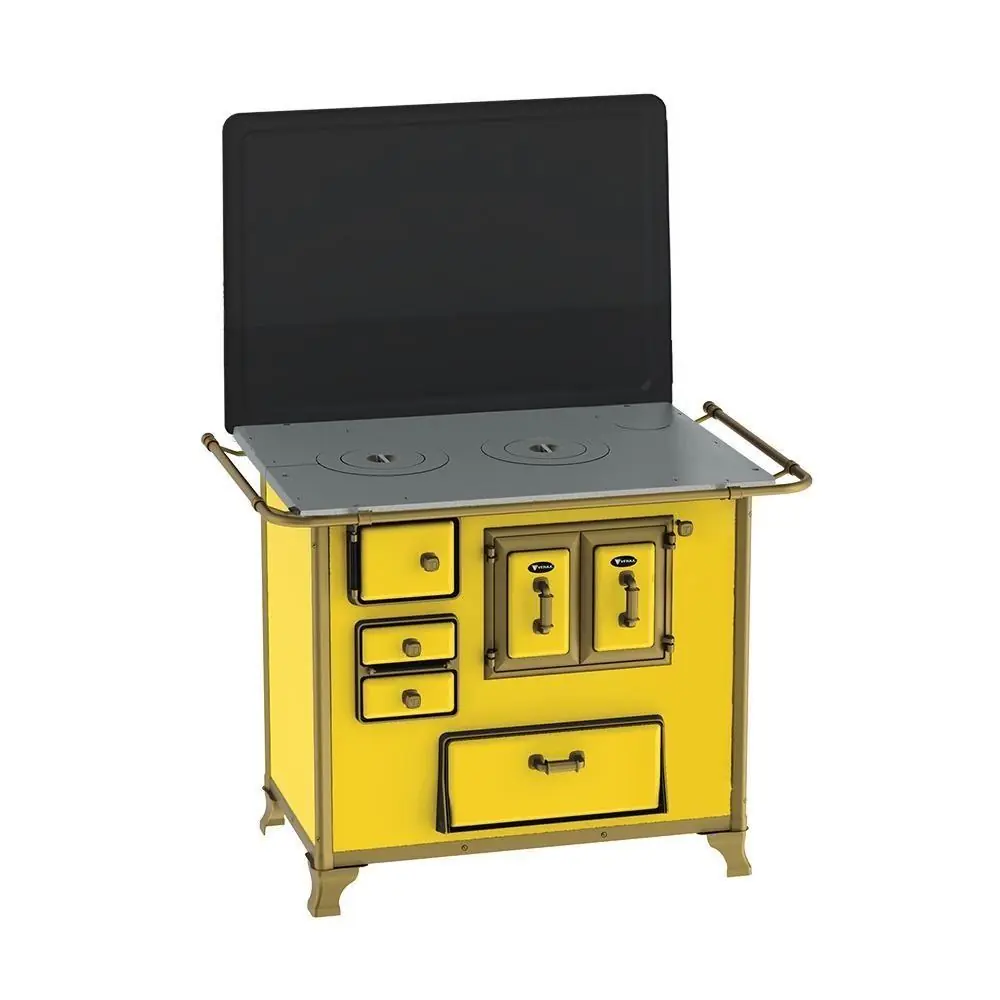 Fogão A Lenha Gab Amarelo C/ Tampa Venax