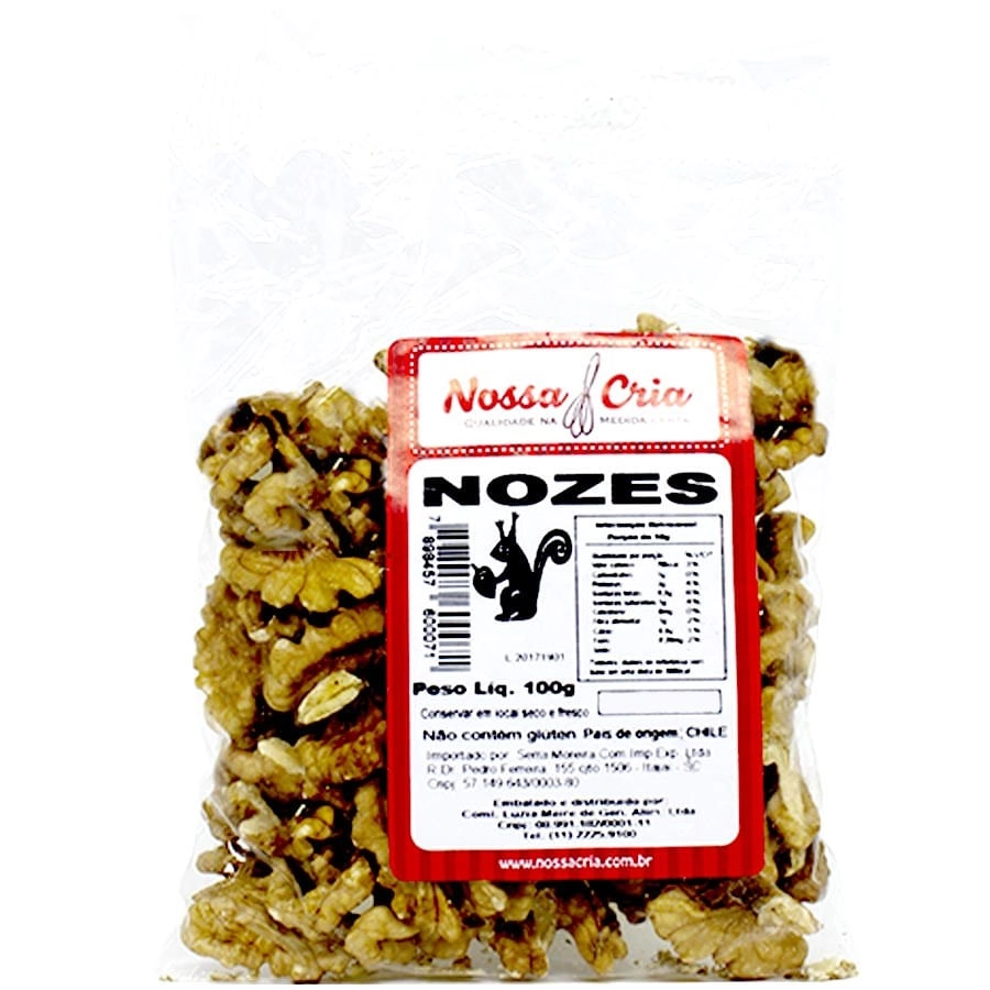 Nozes Inteira 100g Nossa Cria