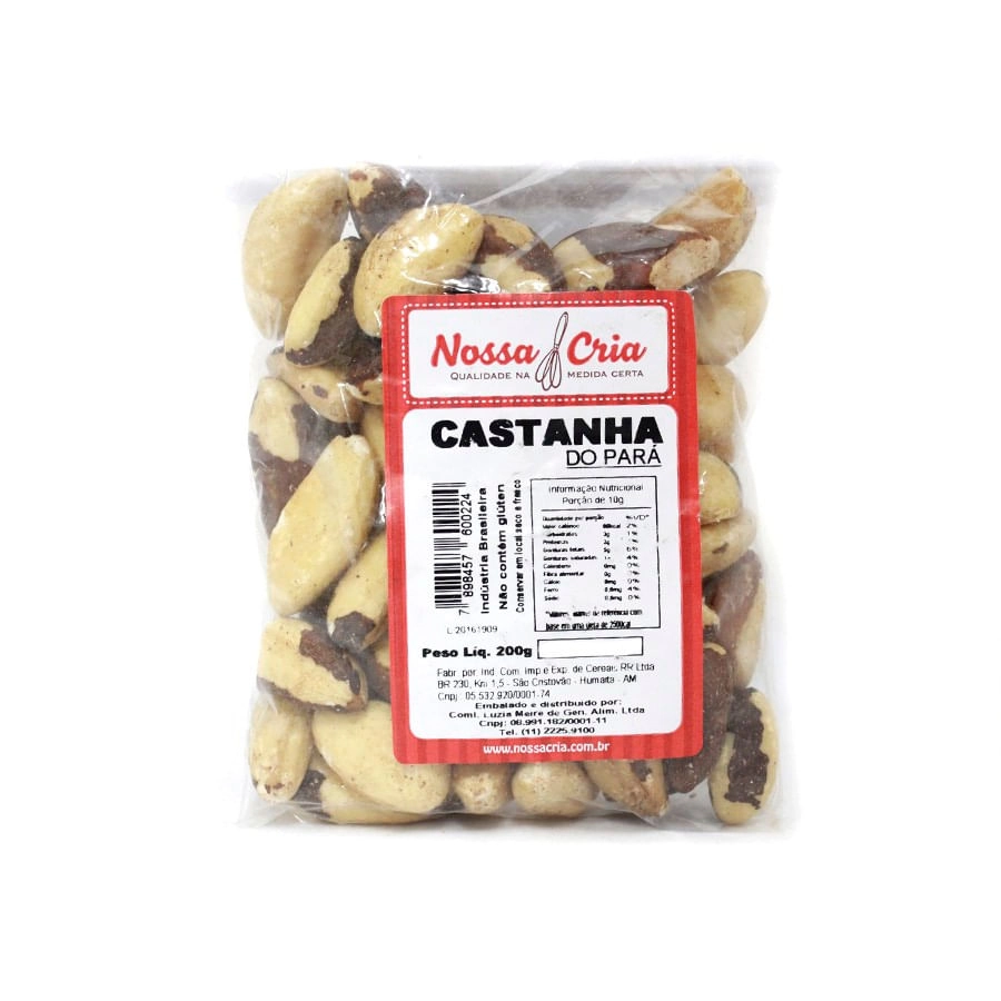Castanha Do Para 200g Nossa Cria