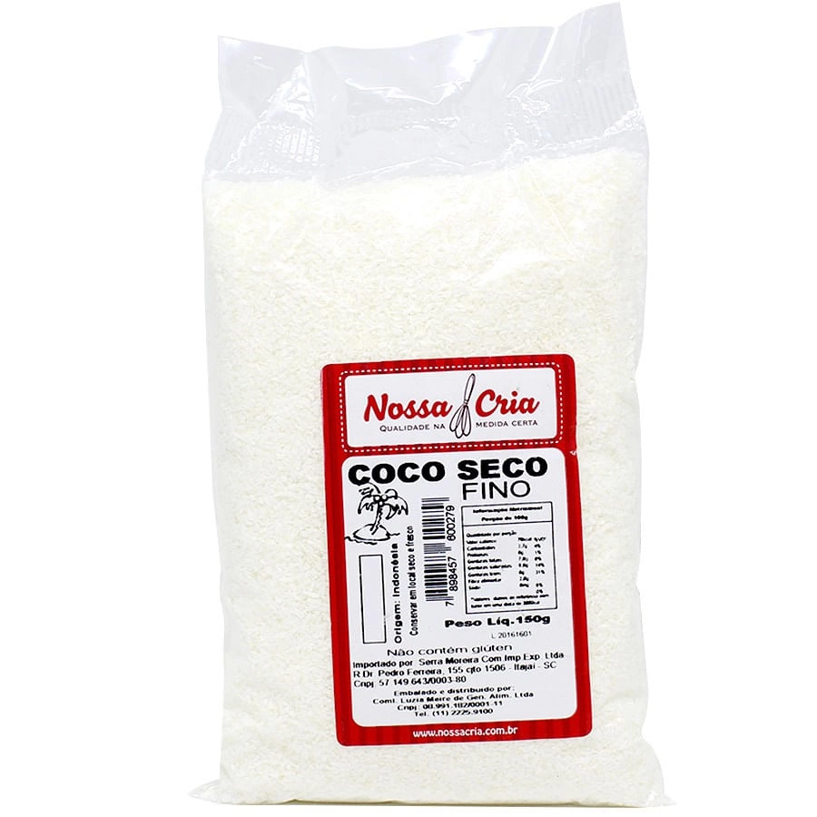 Coco Seco Fino 150g Nossa Cria