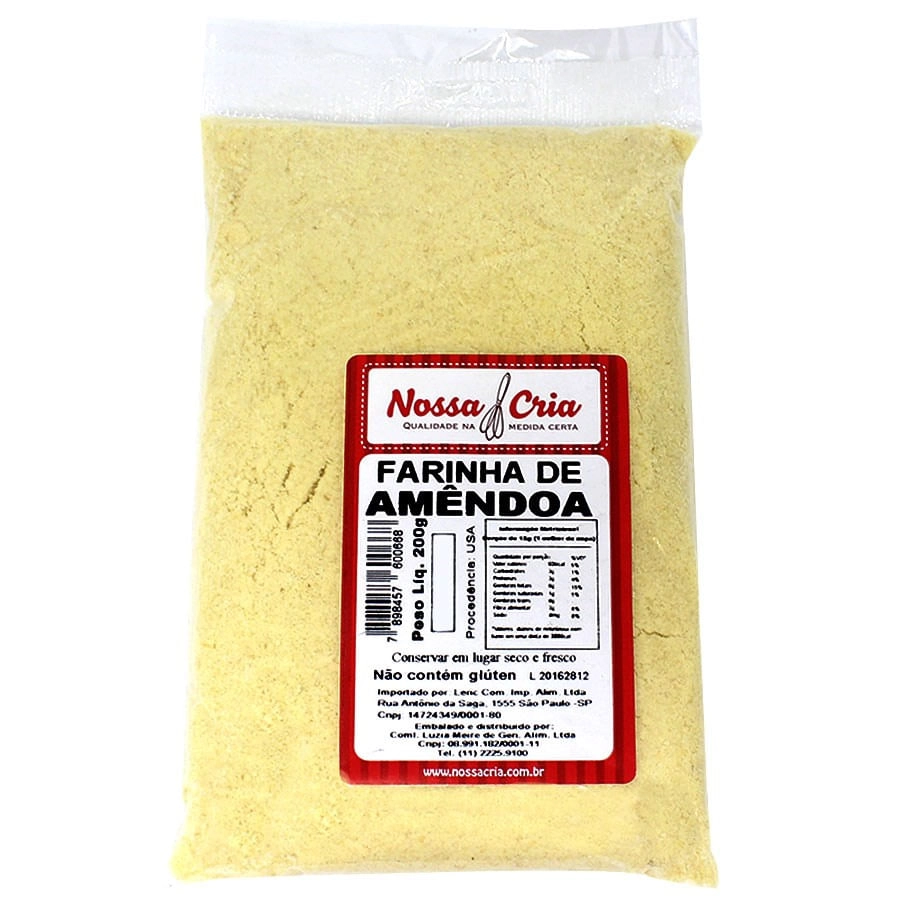 Farinha De Amendoa 200g Nossa Cria