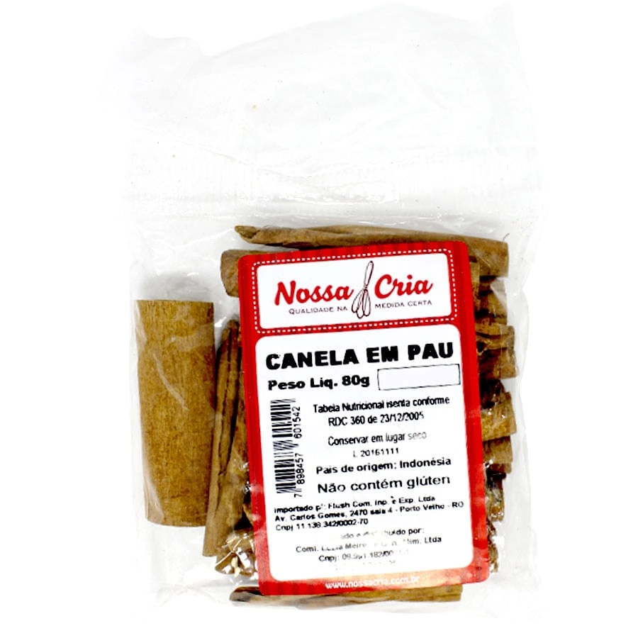 Canela Em Pau 80g Nossa Cria