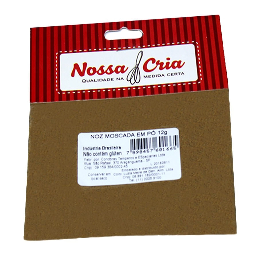 Noz Moscada Em Po 12g Nossa Cria