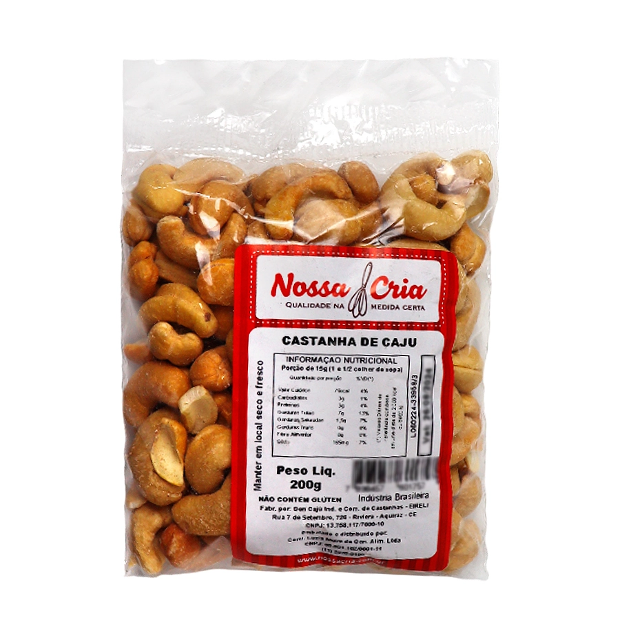 Castanha De Caju 200g Nossa Cria