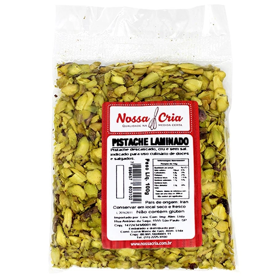 Pistache Laminado 100g Nossa Cria