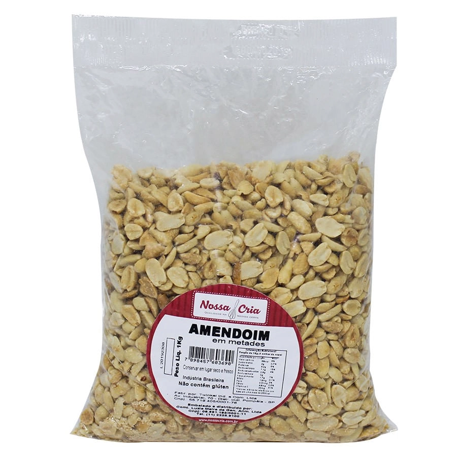 Amendoim Metade 1kg Nossa Cria