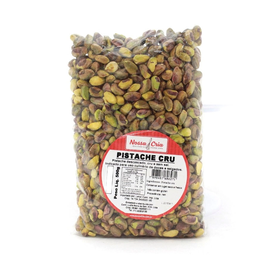 Pistache Cru Inteiro 500g Nossa Cria