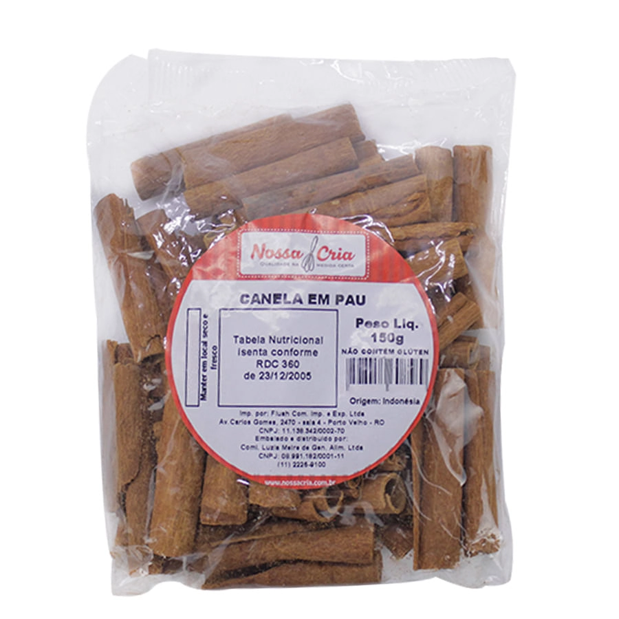 Canela Em Pau 150g Nossa Cria