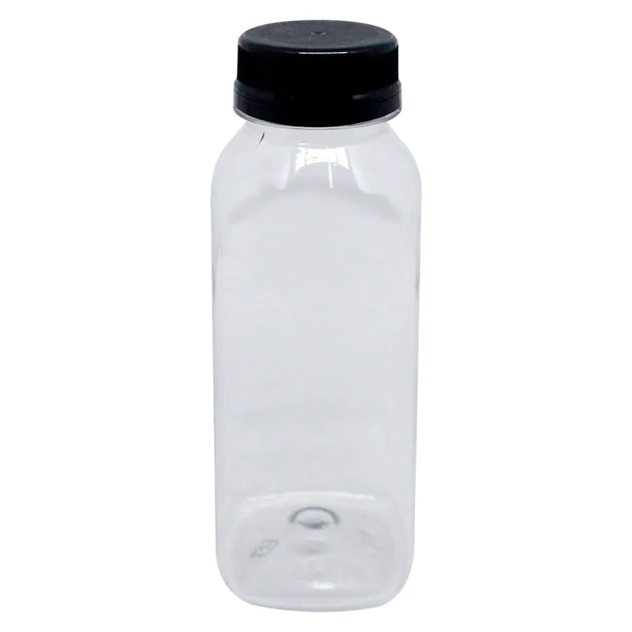 Garrafa Pet Quad C/tampa Preta 300ml C/3 Un Proprio