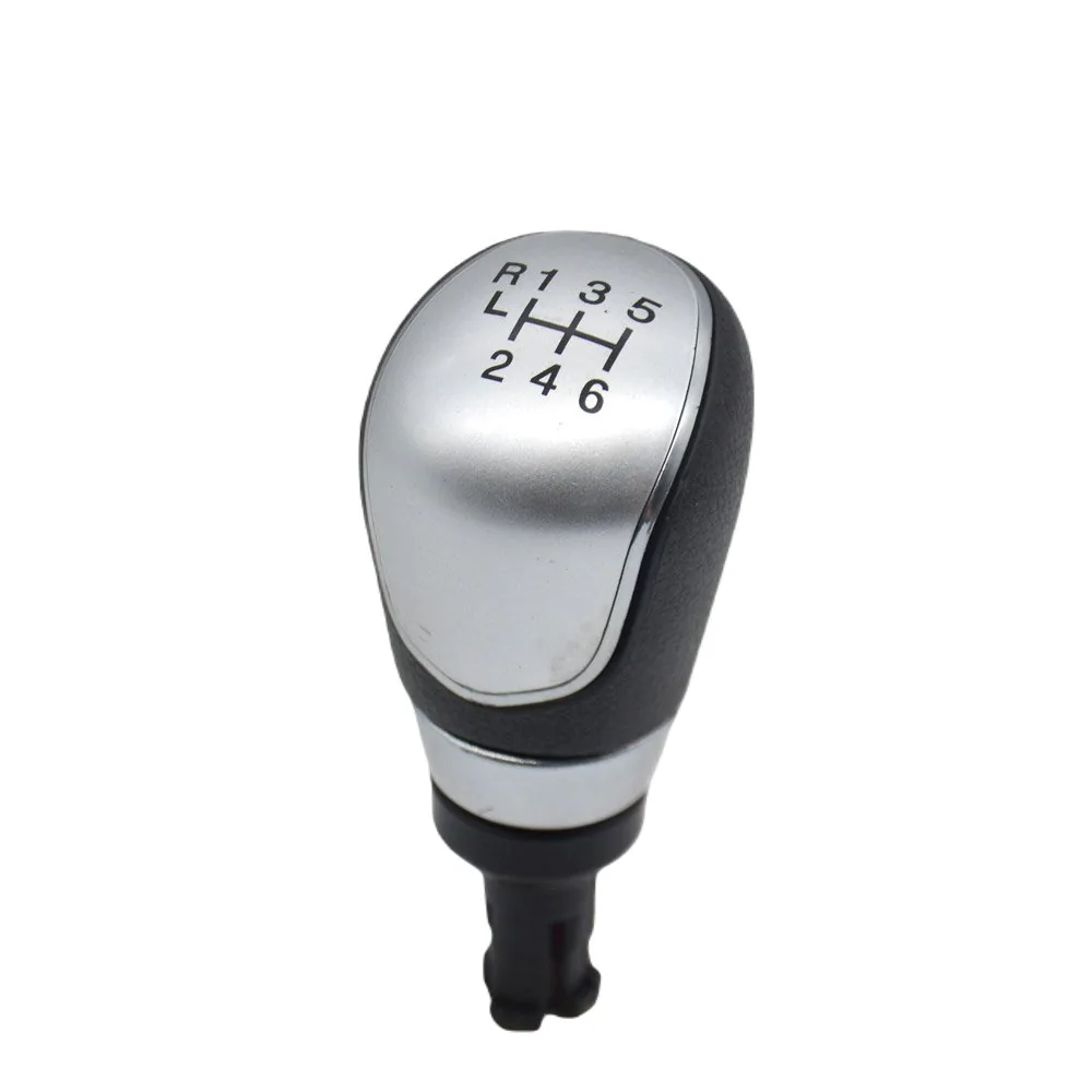 Bola de Câmbio FORD ECOSPORT Preta com Lente Prata 6 Marchas - NAT 300536