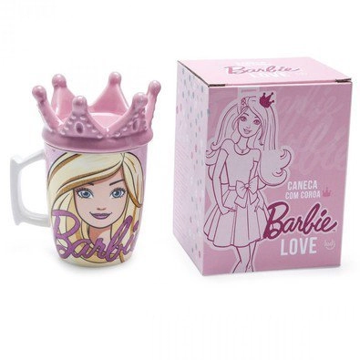 Caneca Ludi C/coroa Barbie