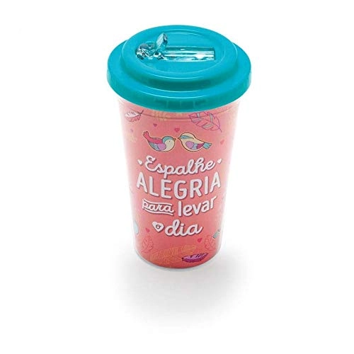 Copo C/canudo Ludi Retratil Espalhe Alegria
