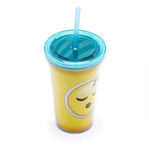 Copo C/ Canudo Emoji Sono Ludi
