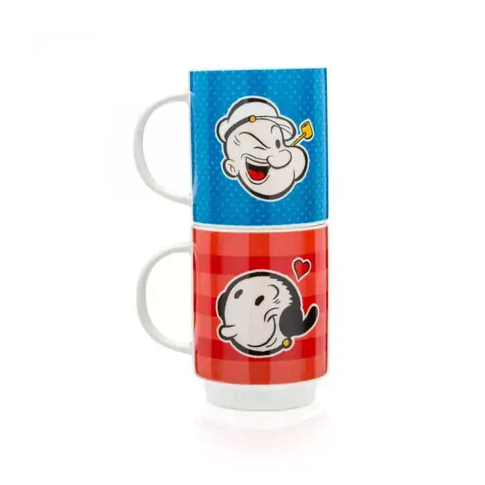 Caneca Empilhavel Ludi Popeye E Olivia