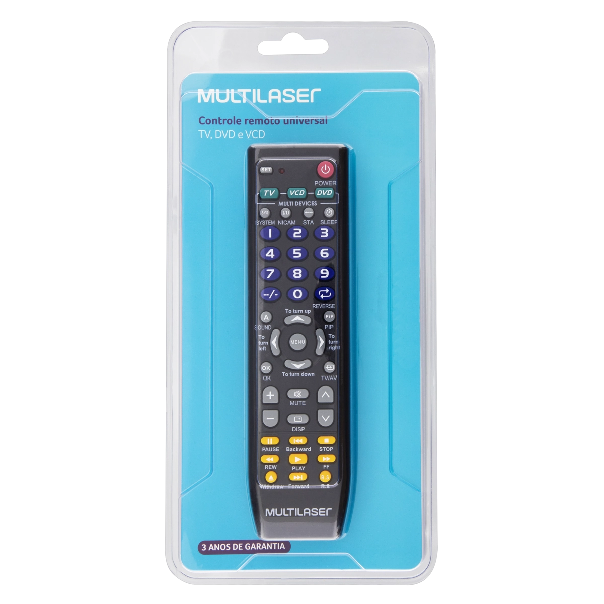 Controle Remoto Universal Multilaser