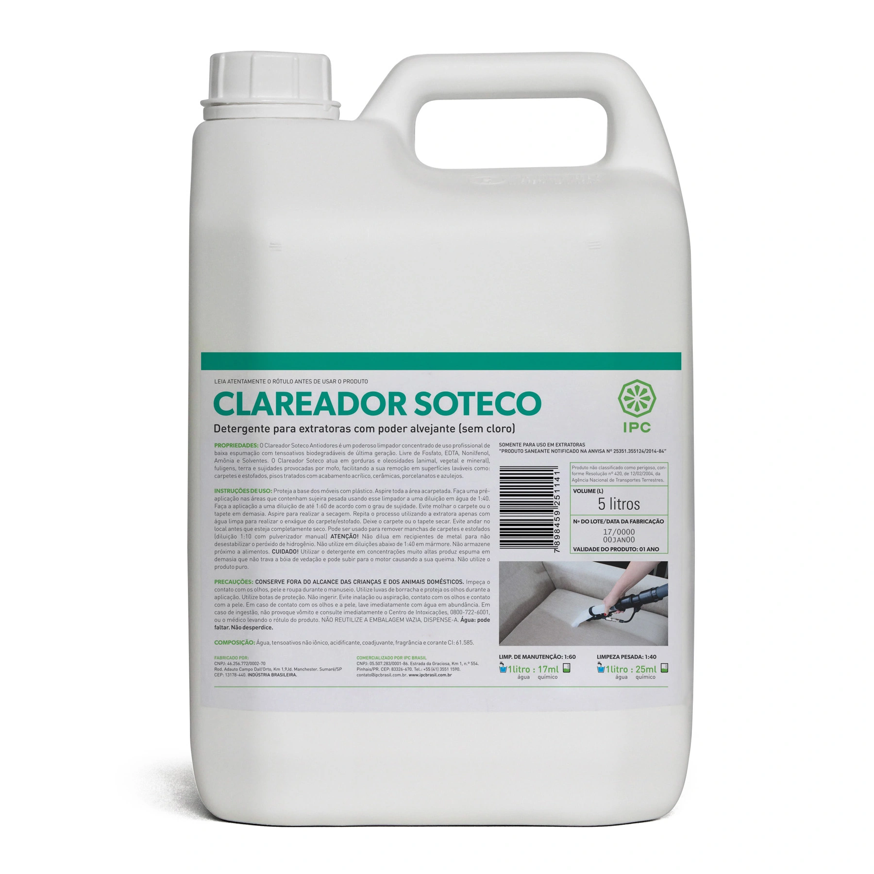 Clareador Soteco Sbn0038 5Litros Ipc Brasil